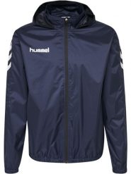 Kurtka ortalionowa sportowa dla dorosłych Hummel Core Spray Jacket. Zielone kurtki treningowe męskie HUMMEL, l, bez wzorów, z materiału, na fitness i siłownię. Za 130.00 zł.