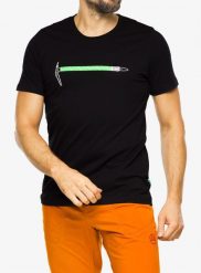 Koszulka wspinaczkowa męska Edelrid Rope T-Shirt II. Czarne t-shirty męskie EDELRID, m, bez wzorów, z bawełny, bez kołnierzyka. Za 198.80 zł.