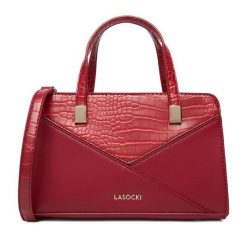 Torebka Lasocki. Czerwone torebki klasyczne damskie Lasocki, bez wzorów, bez dodatków. Za 169.99 zł.