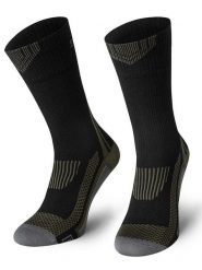 Spaio Skarpety trekkingowe "Tactical" w kolorze czarno-szaro-oliwkowym rozmiar: 38-40. Brązowe skarpetki męskie Spaio, bez wzorów, z materiału. Za 65.99 zł.