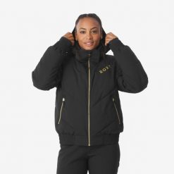 Kurtka narciarska i snowboardowa damska Roxy Big Bear. Czarne kurtki damskie Roxy, na zimę, m, bez wzorów, z materiału, bez kaptura. Za 999.99 zł.
