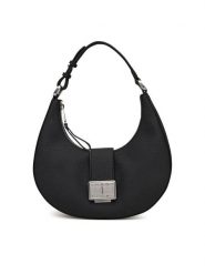 Tommy Jeans Torebka Tjw Crush Shoulder Bag AW0AW17539 Czarny. Czarne torebki klasyczne damskie Tommy Jeans, bez wzorów, z jeansu, bez dodatków. Za 349.99 zł.