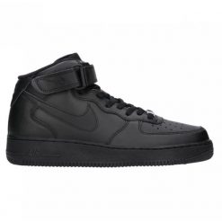 Buty Nike Air Force 1 Mid '07 CW2289-001 czarne. Czarne buty sportowe na co dzień męskie ze skóry, bez zapięcia, nike air force. Za 905.68 zł.