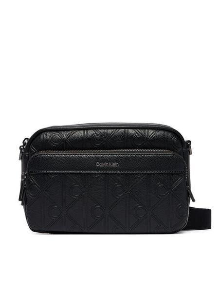 Calvin Klein Saszetka Emblem Aop Deboss Camera Bag LV04D3563G Czarny. Czarne saszetki męskie CALVIN KLEIN, ze skóry. Za 409.99 zł.