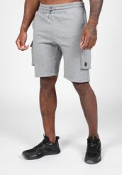 Hudson Cargo Sweat Szorty - Szary Melange. Szare szorty damskie GORILLA WEAR, bez wzorów, z bawełny. Za 229.00 zł.