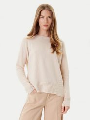 Marella Sweter Celia 2523366215 Écru Regular Fit. Swetry klasyczne damskie Marella, xxl, z wełny, bez kołnierzyka. Za 689.99 zł.