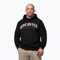Bluza męska Pitbull Tatto Hooded. Czarne bluzy z kapturem męskie PITBULL, l, z bawełny. Za 249.99 zł.