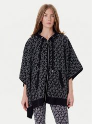 MICHAEL Michael Kors Ponczo MT561CCK87 Czarny Relaxed Fit. Czarne kardigany damskie MICHAEL Michael Kors, m, bez wzorów, z wełny. Za 879.99 zł.