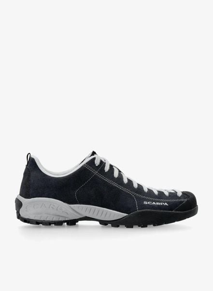Buty outdoor męskie Scarpa Mojito Re-Shoes. Czarne buty trekkingowe męskie Scarpa, ze skóry, bez zapięcia, outdoorowe. Za 637.99 zł.