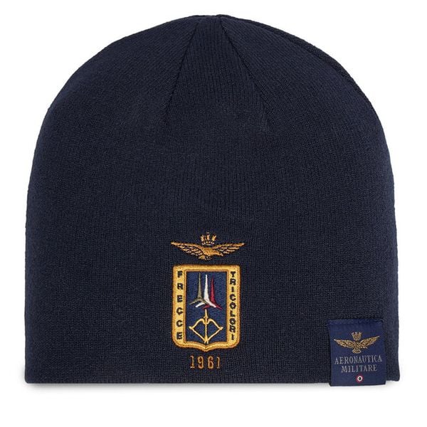 Czapka Aeronautica Militare. Niebieskie czapki męskie AERONAUTICA MILITARE, na zimę, bez wzorów. Za 179.99 zł.
