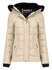 Geographical Norway Kurtka pikowana w kolorze beżowym rozmiar: XL. Brązowe kurtki damskie Geographical Norway, xl, bez wzorów, bez kaptura. Za 329.42 zł.