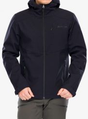 Kurtka softshell męska Vaude Cyclone Hooded Jacket. Czarne kurtki softshell damskie Vaude, m, bez wzorów, z materiału, bez kaptura. Za 628.10 zł.
