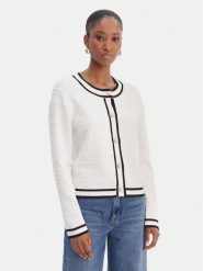 Morgan Kardigan 261-MLIO Biały Regular Fit. Białe kardigany damskie Morgan, s, bez wzorów, z wiskozy. Za 249.99 zł.