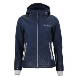 Damska polarowa kurtka z kapturem na zamek Peak Mountain Softshell. Niebieskie kurtki softshell damskie Peak Mountain, m, bez wzorów, z polaru, z kapturem. Za 289.00 zł.