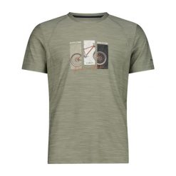 Koszulka szybkoschnąca męska CMP Toto T-Shirt Melange Stretch Jersey. Zielone t-shirty męskie CMP, m, bez wzorów, z jersey, bez kołnierzyka. Za 137.49 zł.