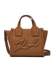 KARL LAGERFELD Torebka A3W30028 Brązowy. Brązowe torebki klasyczne damskie Karl Lagerfeld, bez wzorów, ze skóry, bez dodatków. Za 619.99 zł.