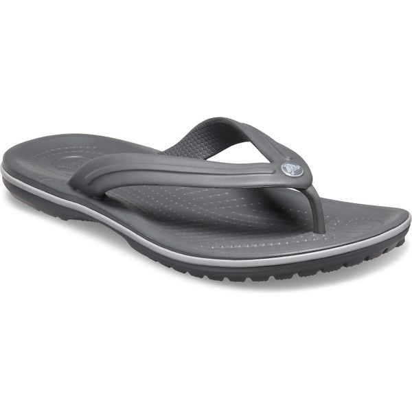 Klapki Crocs Crocband Flip U Dorośli. Szare klapki i japonki męskie Crocs, z materiału. Za 169.99 zł.