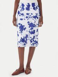 Calvin Klein Spódnica midi LV044F608G Biały Regular Fit. Białe spódniczki damskie CALVIN KLEIN, l, bez wzorów, z syntetyku, midi. Za 489.99 zł.