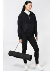 Super.natural Bluza polarowa "Wimmerl" w kolorze czarnym rozmiar: XL. Czarne bluzy z kapturem damskie Super.natural, xl, z materiału. Za 565.99 zł.