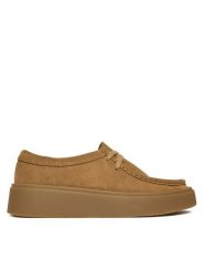 Clarks Półbuty Torview W 26184946 Brązowy. Brązowe półbuty damskie Clarks, bez wzorów, ze skóry, bez obcasa, na płaskiej podeszwie. Za 569.99 zł.