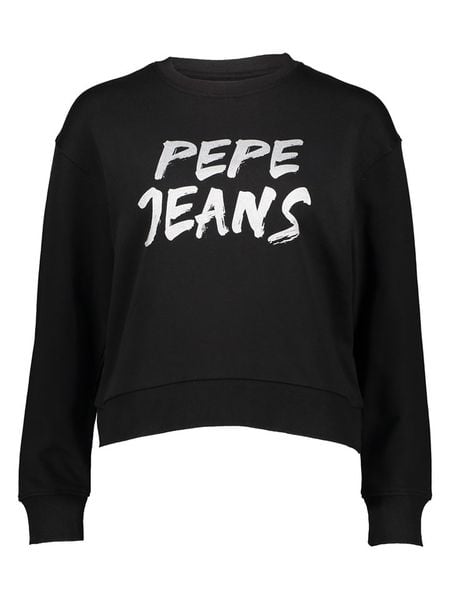 Pepe Jeans Sweter w kolorze czarnym rozmiar: L. Czarne swetry klasyczne damskie Pepe Jeans, l, z bawełny, bez kołnierzyka. Za 148.26 zł.