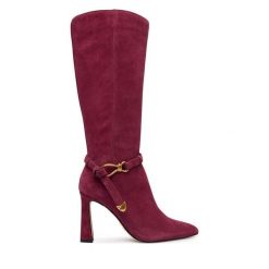 Kozaki Steve Madden. Czerwone kozaki damskie Steve Madden, bez obcasa, na szpilce. Za 859.99 zł.