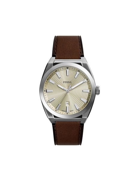 Fossil Zegarek Everett FS6071 Brązowy. Brązowe, analogowe zegarki męskie Fossil. Za 539.99 zł.