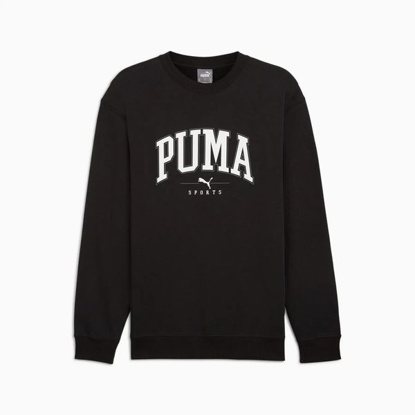 Bluza męska Puma SQUAD CREW TR. Czarne bluzy bez kaptura męskie Puma, l, z bawełny. Za 167.29 zł.