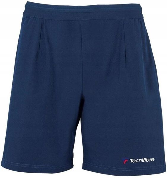 Spodenki tenisowe męskie Tecnifibre Team Short. Niebieskie szorty męskie TECNIFIBRE, bez wzorów, z materiału. Za 119.00 zł.