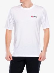 Koszulka rowerowa męska Fjallraven Hoja T-shirt. Białe t-shirty męskie Fjällräven, na lato, l, z bawełny, bez ramiączek, rowerowe. Za 197.99 zł.