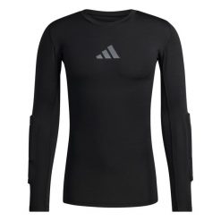 Adidas Sport T-Shirt Gk Pad Ls M Dorośli. Białe t-shirty męskie Adidas, m, bez wzorów, z elastanu, bez kołnierzyka. Za 170.99 zł.