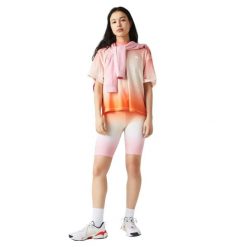 Spodenki damskie Lacoste. Czerwone spodenki sportowe damskie Lacoste, xs, z dzianiny, na fitness i siłownię. Za 237.00 zł.
