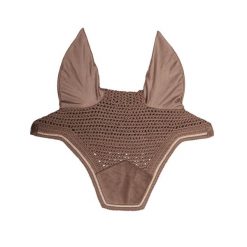 Czapka przeciwmuchowa dla konia z weluru Kentucky Horsewear Wellington. Brązowe czapki męskie KENTUCKY HORSEWEAR, z weluru. Za 333.00 zł.