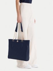 Beverly Hills Polo Club Torebka CEO-BHPC-C-016-09 Granatowy. Niebieskie torebki klasyczne damskie Beverly Hills Polo Club, bez wzorów, z materiału, bez dodatków. Za 279.99 zł.