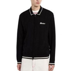 Kurtka DICKIES LEWISTOWN FZ CARDIGAN Czarny. Czarne kurtki męskie Dickies, m, bez wzorów, z tkaniny, bez kaptura. Za 480.99 zł.