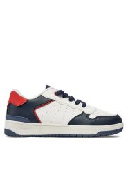 Geox Sneakersy J Washiba Boy J45LQB 05411 C0899 D Biały. Białe buty sportowe chłopięce Geox, ze skóry, bez zapięcia. Za 139.99 zł.