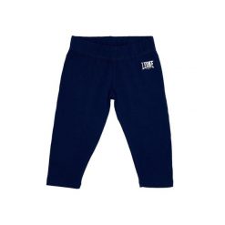 Legginsy na czas wolny na co dzień. Niebieskie legginsy damskie LEONE 1947 APPAREL, bez wzorów, z bawełny. W wyprzedaży za 39.68 zł.