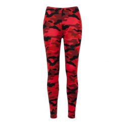 Damskie Legginsy W Kamuflażu. Czerwone legginsy damskie Urban Classics, xl, bez wzorów. Za 77.99 zł.
