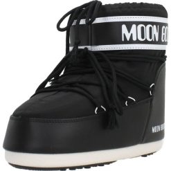 Buty MOON BOOT 14093400 001 Czarny. Czarne obuwie trekkingowe damskie Moon Boot, na zimę. Za 741.99 zł.