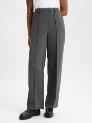 Tommy Hilfiger spodnie materiałowe Kobiety Sztuczne włókno szary, 38. Szare spodnie materiałowe damskie Tommy Hilfiger, bez wzorów, z materiału, eleganckie. Za 699.95 zł.