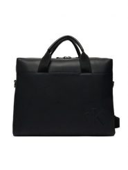 Calvin Klein Torba na laptopa Bold Ck Commuter LV04D3312G Czarny. Czarne torby na laptopa damskie CALVIN KLEIN, bez wzorów, ze skóry. Za 529.99 zł.
