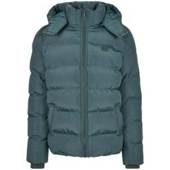 Męska Kurtka Puchowa Z Kapturem. Zielone kurtki męskie Urban Classics, m, bez wzorów, z puchu, sportowe, z kapturem. Za 290.99 zł.