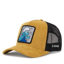 Czapka z daszkiem Capslab. Żółte czapki z daszkiem damskie CapsLab, bez wzorów. Za 169.99 zł.