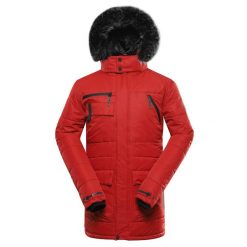 Kurtka męska zimowa wodoodporna Alpine Pro Werd. Czerwone kurtki męskie Alpine Pro, na zimę, m, bez wzorów, sportowe, bez kaptura. W wyprzedaży za 399.00 zł.