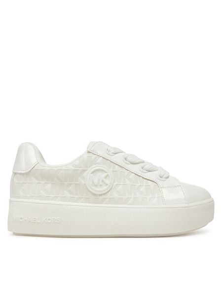 MICHAEL Michael Kors Sneakersy MK01329100 Biały. Białe buty sportowe dziewczęce MICHAEL Michael Kors, bez wzorów, ze skóry, bez zapięcia. Za 299.99 zł.
