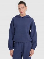 BLUZA DAMSKA DRESOWA 4F Z DZIANINY O SPLOCIE WAFLOWYM TSWSF1847 KOLOR NIEBIESKI. Niebieskie bluzy bez kaptura damskie 4f, l, bez wzorów, z dresówki, bez ramiączek, bez kaptura. Za 179.99 zł.