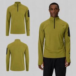BLUZA MĘSKA TREKKINGOWA SPORTOWA 4F SZYBKOSCHNĄCA M639 SS26 KOLOR ZIELONY. Zielone bluzy bez kaptura męskie 4f, l, z materiału. Za 132.00 zł.