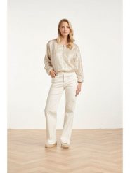 Smashed Lemon Dżinsy - Comfort fit - w kolorze białym rozmiar: M. Białe jeansy damskie Smashed Lemon, z podwyższonym stanem. Za 219.95 zł.