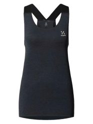Haglöfs Top funkcyjny "Ridge" w kolorze czarnym rozmiar: XL. Czarne topy damskie Haglöfs, xl, bez wzorów, z materiału, bez kołnierzyka. Za 74.81 zł.