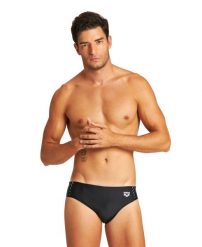 Kąpielówki slipy męskie na basen Arena Crossing Brief. Czarne kąpielówki męskie Arena, m, bez wzorów, z elastanu, na fitness i siłownię. Za 37.98 zł.